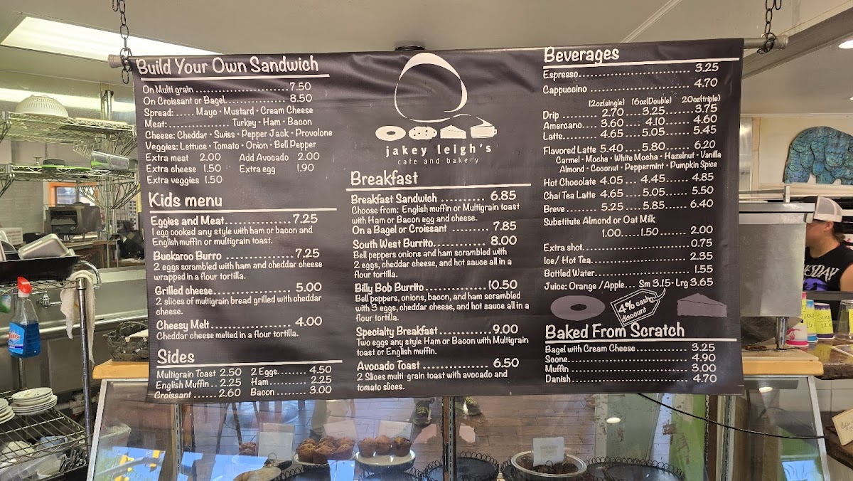 Menu Jakey Leigh's Café Bakery-1