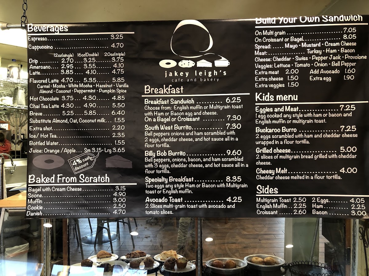 Menu Jakey Leigh's Café Bakery-5